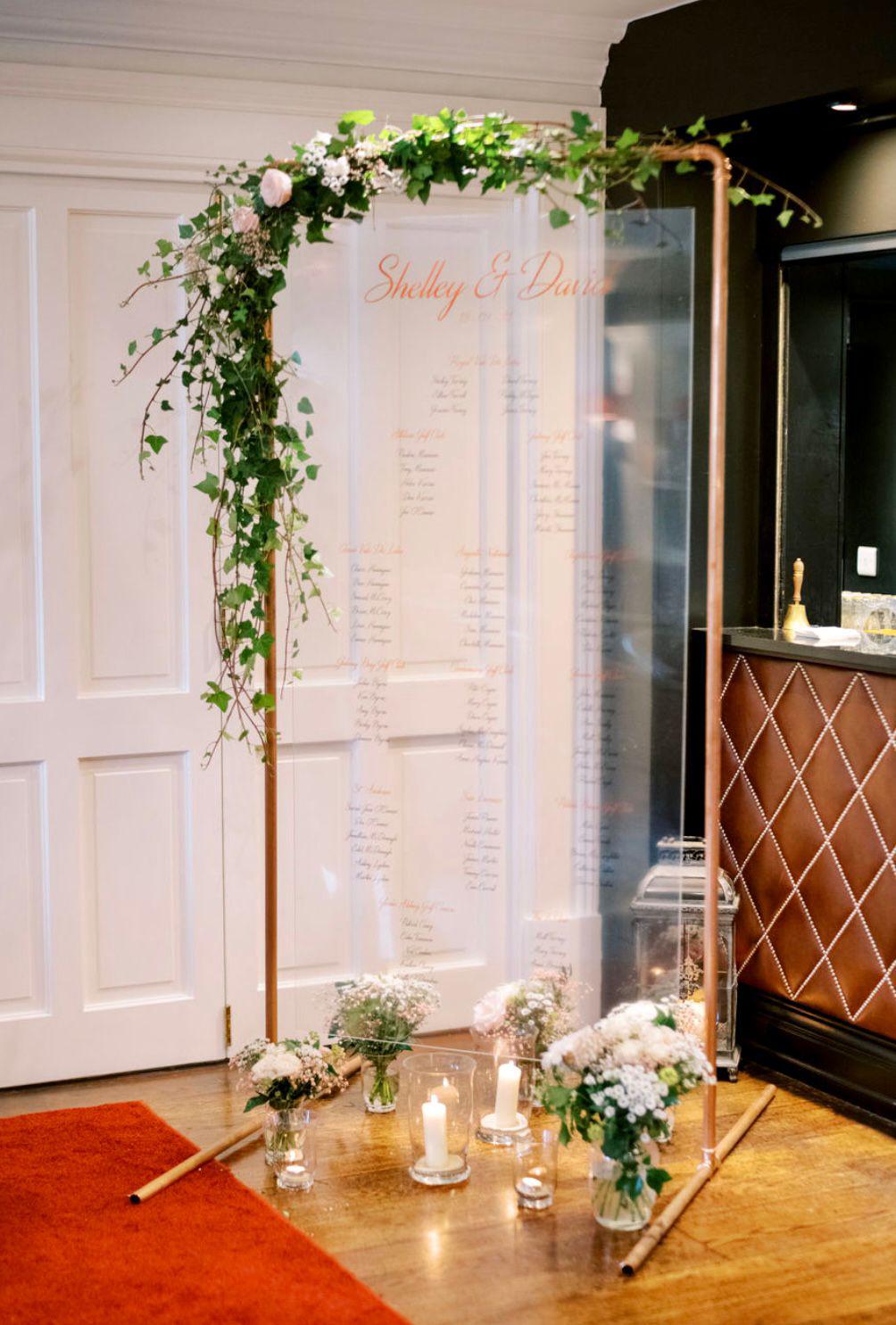 Wedding seating plan